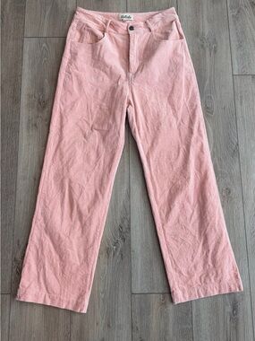Listicle Pink Wide Leg Corduroy Pants